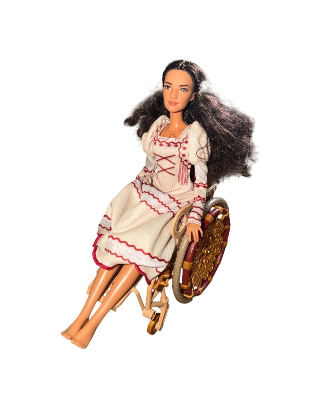 Mattel Wicked Movie Nessarose Fashion Doll with Ornate Golden Wheelchair & Dress